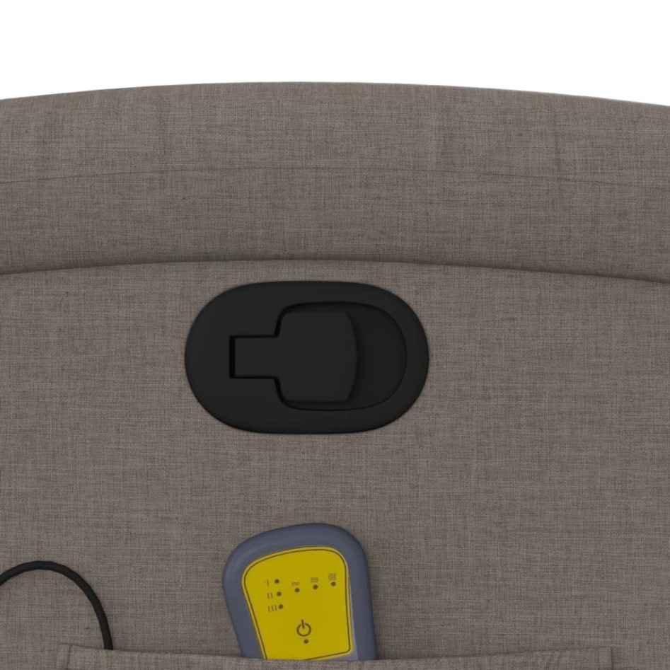 Sillón reclinable de masaje elevable tela gris