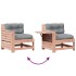 Juego de muebles jardín 5 pzas y cojines madera abeto