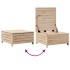 Juego de sofás de jardín 7 piezas madera maciza de