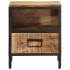 Mesita de noche madera maciza de mango 40x35x50