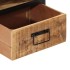 Mesita de noche madera maciza de mango 40x35x50