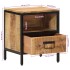 Mesita de noche madera maciza de mango 40x35x50