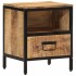 Mesita de noche madera maciza de mango 40x35x50