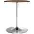 Mesa alta de madera maciza roble marrón oscuro Ø60x89,5