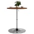 Mesa alta de madera maciza roble marrón oscuro Ø60x89,5