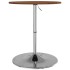 Mesa alta de madera maciza roble marrón oscuro Ø60x89,5