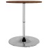 Mesa alta de madera maciza roble marrón oscuro Ø60x89,5