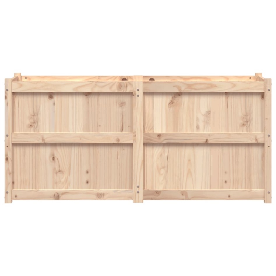 Jardinera de madera maciza de pino 150x50x70