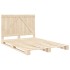 Estructura de cama con cabecero madera maciza pino 140x200