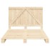 Estructura de cama con cabecero madera maciza pino 140x200