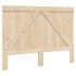 Estructura de cama con cabecero madera maciza pino 140x200