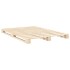 Estructura de cama con cabecero madera maciza pino 140x200