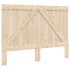 Estructura de cama sin colchón madera de pino gris 160x200