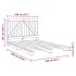 Estructura de cama sin colchón madera de pino gris 160x200