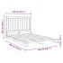 Estructura de cama con cabecero madera pino gris 140x200