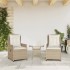 Sillones reclinables de jardín 2 uds ratán sintético