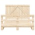 Estructura de cama con cabecero madera maciza pino 160x200