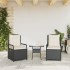 Sillones de jardín reclinables 2 uds ratán sintético