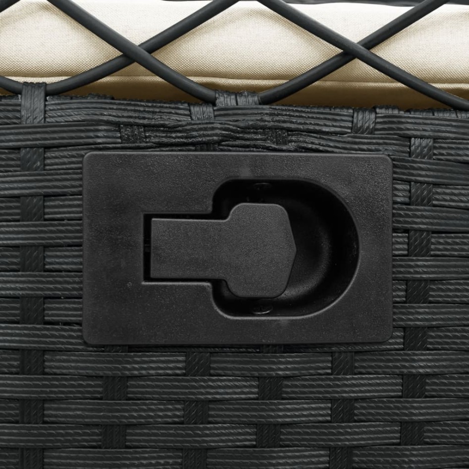 Sillones de jardín reclinables 2 uds ratán sintético