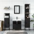 Juego de muebles de baño 4 pzas madera contrachapada