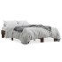 Estructura cama madera ingeniería metal marrón roble 135x190