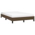 Estructura de cama sin colchón tela marrón oscuro 120x190