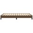 Estructura de cama sin colchón tela marrón oscuro 120x190