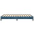 Estructura de cama sin colchón terciopelo azul oscuro