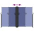 Toldo lateral retráctil azul 160x1000