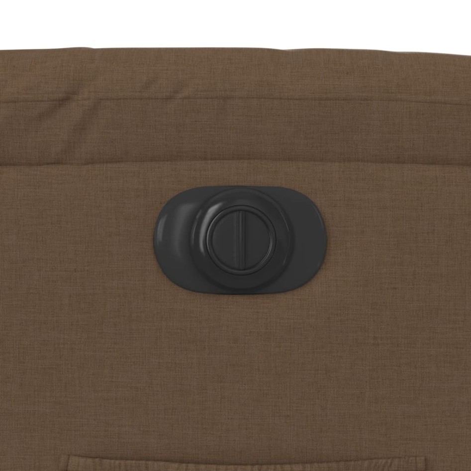 Sillón reclinable eléctrico de tela