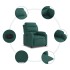 Sillón reclinable eléctrico tela verde