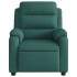 Sillón reclinable eléctrico tela verde