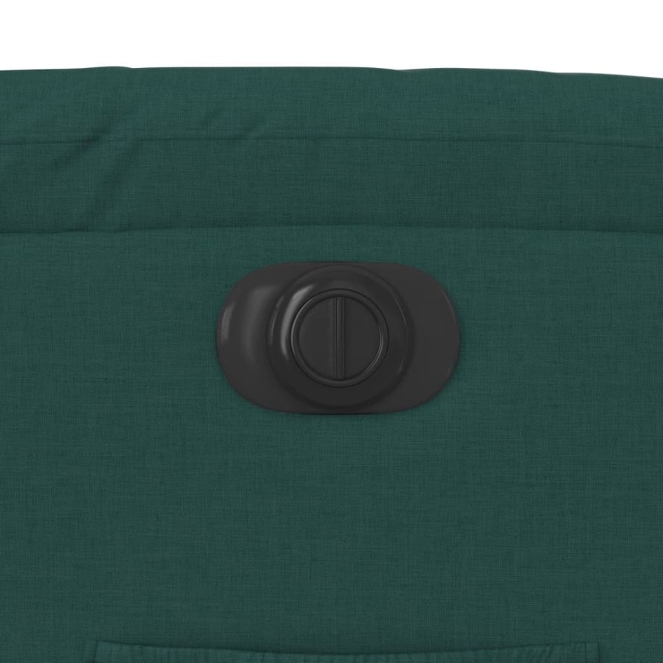 Sillón reclinable eléctrico tela verde