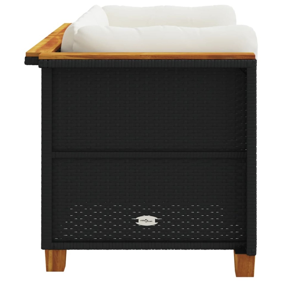 Sofás de esquina jardín con cojines 2 uds ratán sintético