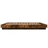 Estructura cama con luces LED madera roble ahumado 160x200