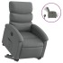 Sillón eléctrico reclinable elevable de tela gris