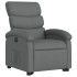 Sillón eléctrico reclinable elevable de tela gris