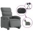 Sillón eléctrico reclinable elevable de tela gris