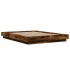 Estructura cama con luces LED madera roble ahumado 120x190