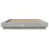 Estructura de cama madera de ingeniería gris hormigón