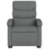 Sillón eléctrico reclinable elevable de tela gris