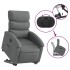 Sillón eléctrico reclinable elevable de tela gris