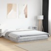 Estructura de cama madera de ingeniería gris hormigón 160x200cm