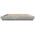 Estructura de cama madera de ingeniería gris hormigón