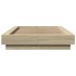Estructura de cama madera de ingeniería roble Sonoma 90x190