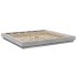 Estructura de cama madera de ingeniería gris Sonoma 180x200