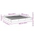 Estructura de cama madera de ingeniería gris Sonoma 180x200