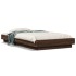 Estructura de cama madera de ingeniería roble marrón 90x200