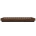 Estructura de cama madera de ingeniería roble marrón 90x200
