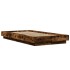 Estructura de cama madera de ingeniería roble ahumado 90x190